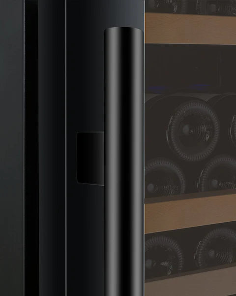 Allavino 47" Wide FlexCount II Tru-Vino 349 Bottle Three Zone Black Side-by-Side Wine Refrigerator