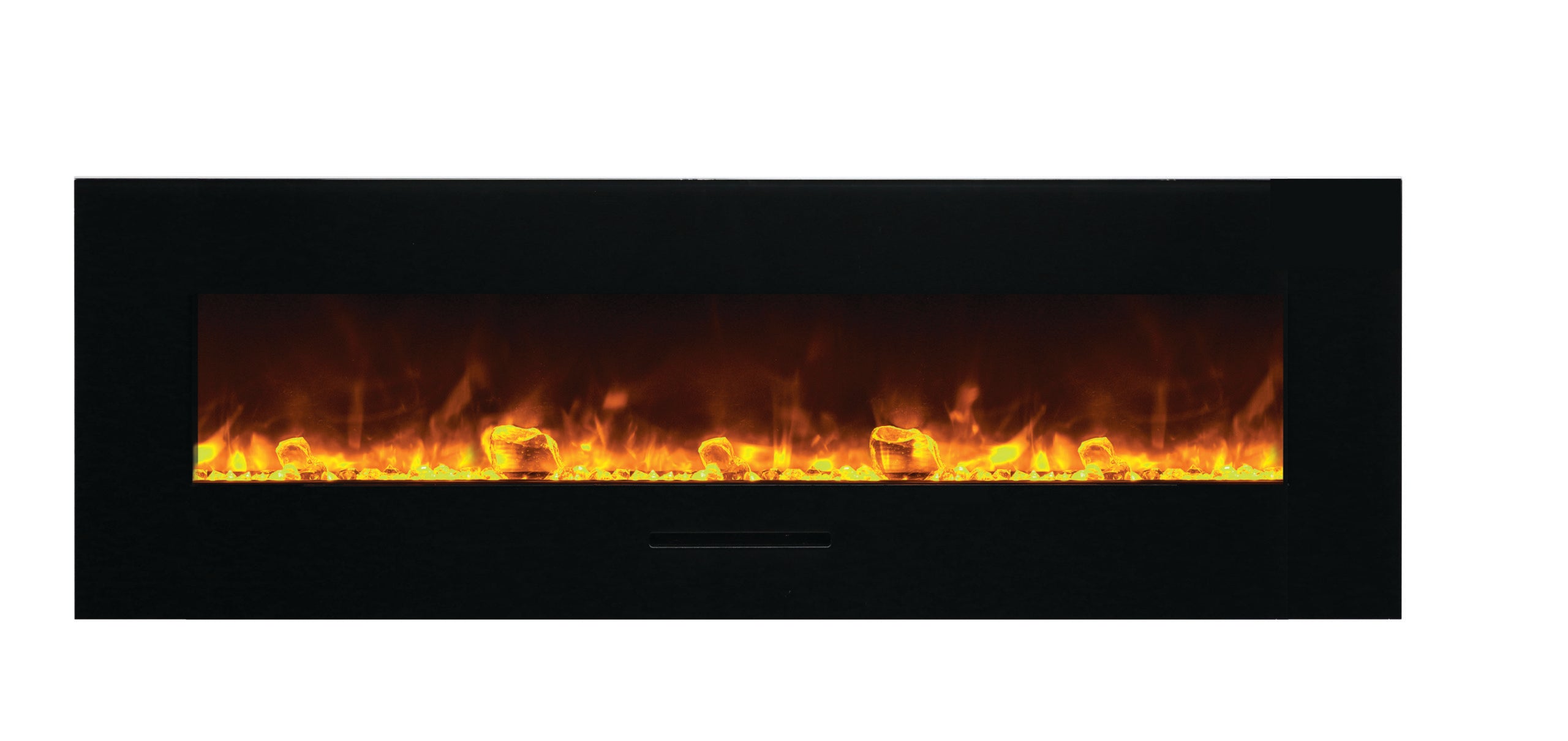 Amantii Wall Mount or Flush Mount Electric Fireplace with Glass Surround