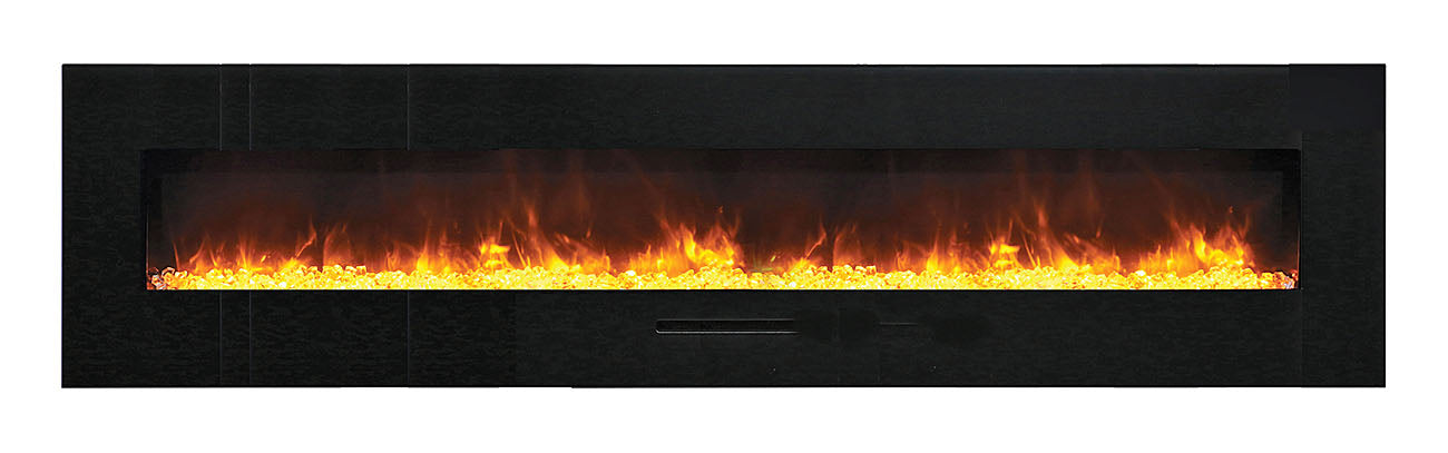 Amantii Wall Mount or Flush Mount Electric Fireplace with Glass Surround