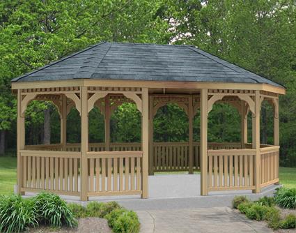 Fifthroom Cedar Oval Gazebo Fifthroom 8' x 10'