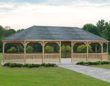 Fifthroom Cedar Oval Gazebo Fifthroom 8' x 10'