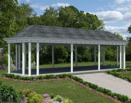 Vinyl Elongated Hexagon Belle Gazebo Fifthroom HSBP0812