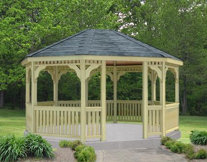 Fifthroom Cedar Oval Gazebo Fifthroom 8' x 10'