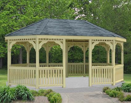 Fifthroom Cedar Oval Gazebo Fifthroom 8' x 10'