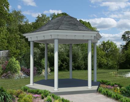 Vinyl Hexagon Belle Gazebo Fifthroom