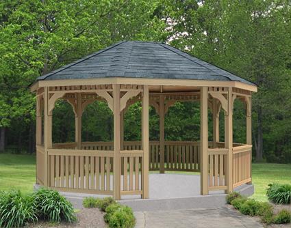 Fifthroom Cedar Oval Gazebo Fifthroom 8' x 10'