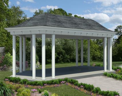 Vinyl Elongated Hexagon Belle Gazebo Fifthroom HSBP0812