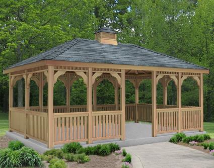 Fifthroom Cedar Rectangular Gazebo