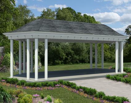 Vinyl Elongated Hexagon Belle Gazebo Fifthroom HSBP0812