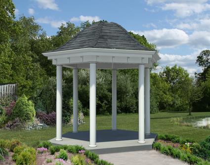 Vinyl Hexagon Belle Gazebo Fifthroom