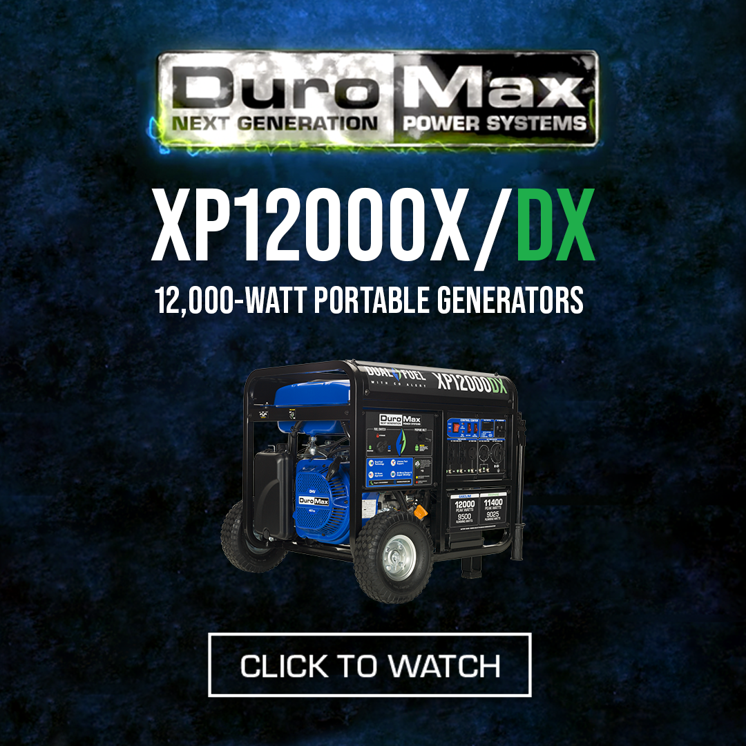 DuroMax 12,000 Watt Dual Fuel Portable Generator w/ CO Alert XP12000DX