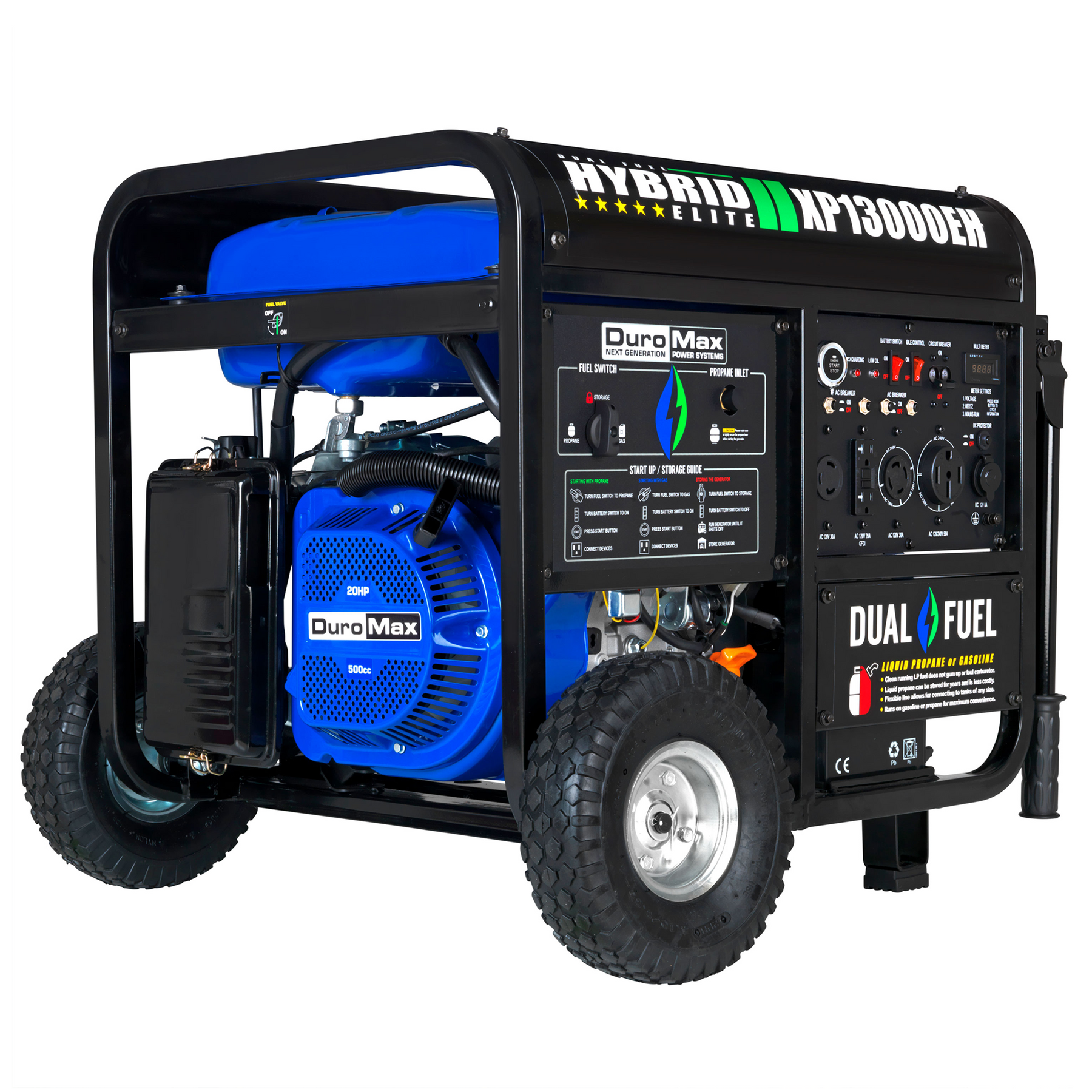 DuroMax 13,000 Watt Dual Fuel Portable Generator XP13000EH