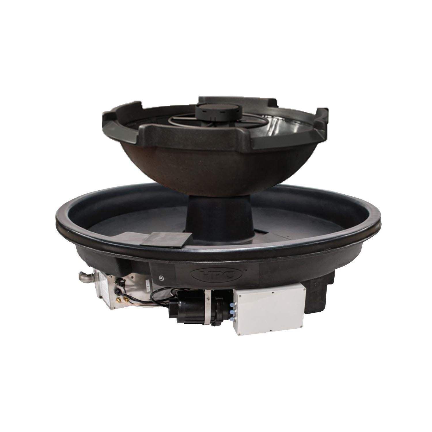 HPC Fire FOW52R-MONACO4BL-EI H2Onfire Series Fire and Water Insert, Black Bowl FOW52R-MONACO4BL-EI-Config