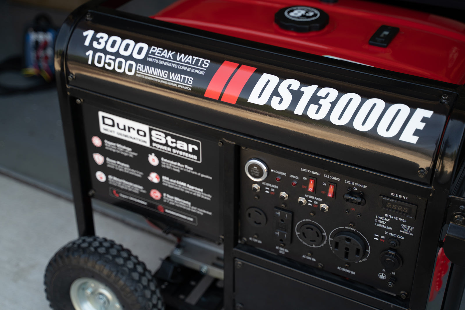 (Discontinued) DuroStar 13,000 Watt Gasoline Portable Generator  DS13000E