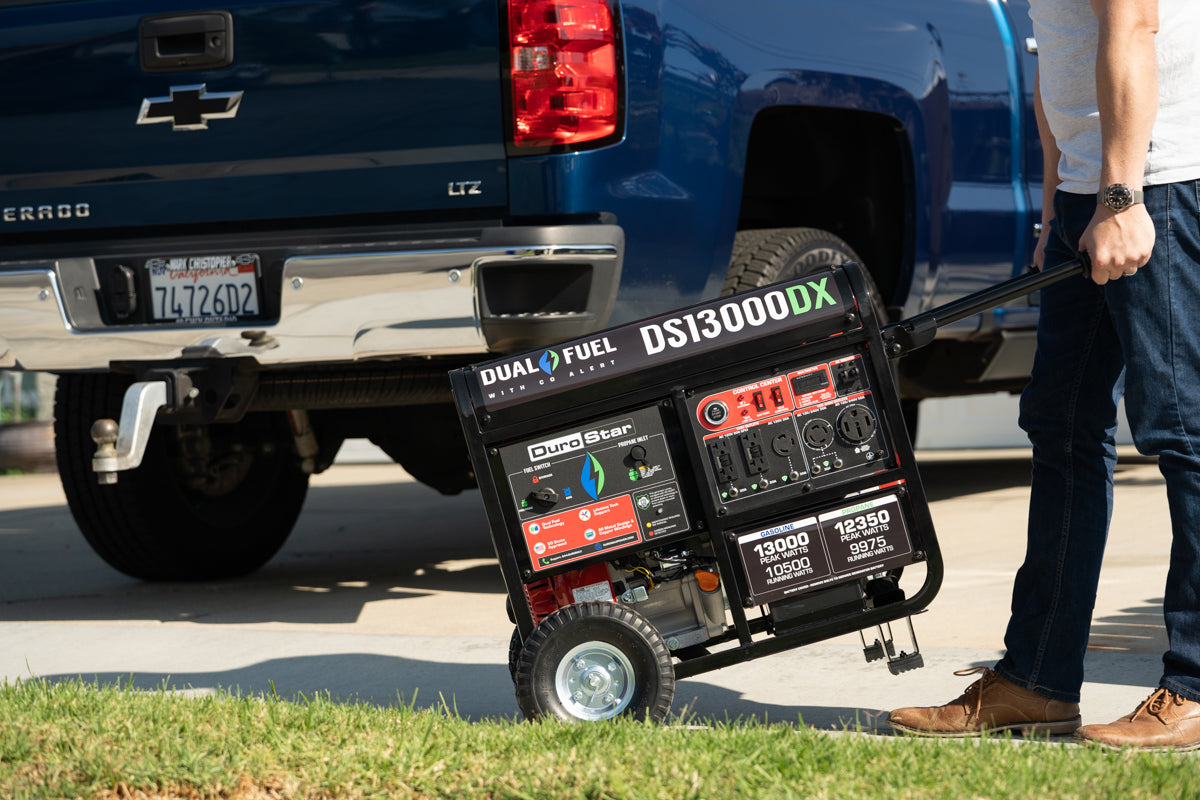 DuroMax 13,000 Watt Dual Fuel Portable Generator w/ CO Alert DS13000DX