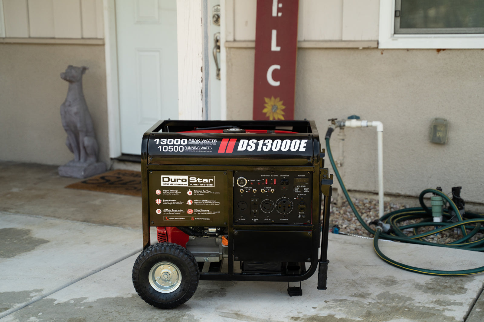 (Discontinued) DuroStar 13,000 Watt Gasoline Portable Generator  DS13000E