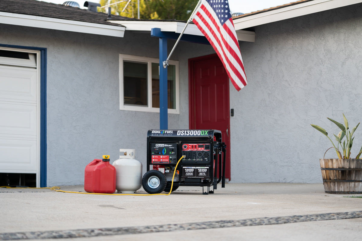 DuroMax 13,000 Watt Dual Fuel Portable Generator w/ CO Alert DS13000DX