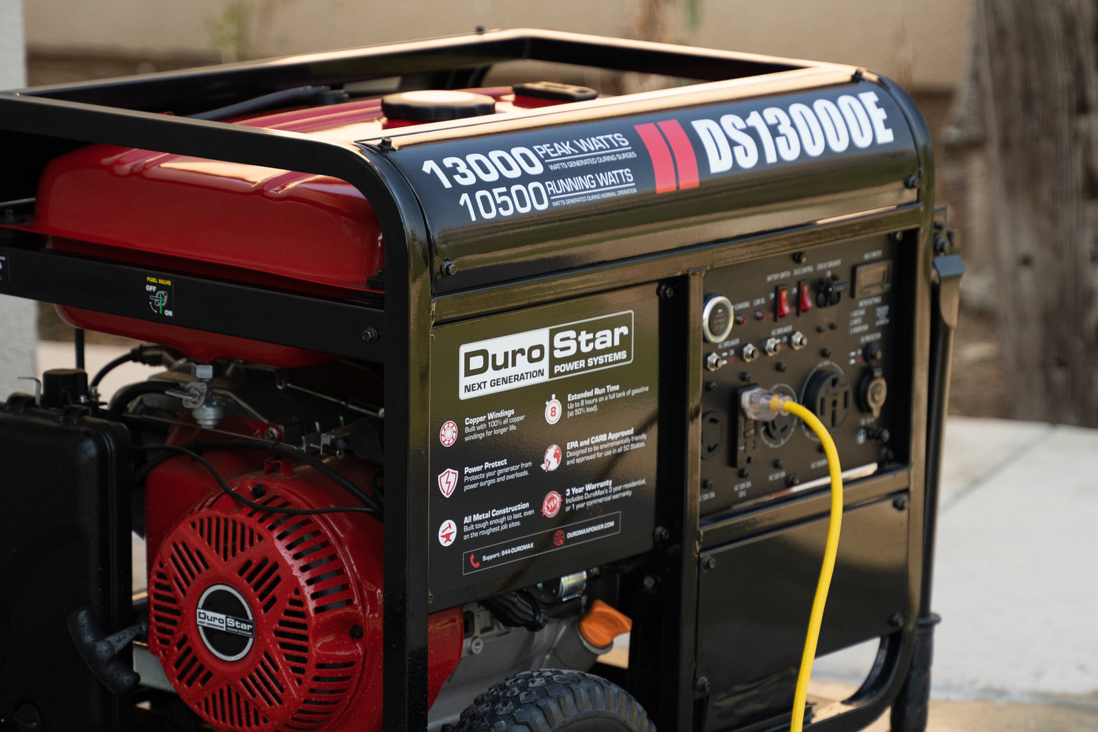 (Discontinued) DuroStar 13,000 Watt Gasoline Portable Generator  DS13000E