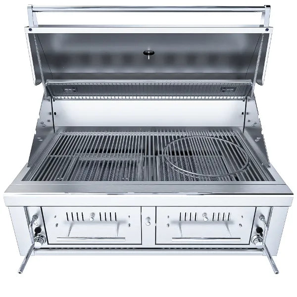 Sunstone Series 42 Inch Propane Hybrid Dual Zone Charcoal/Wood Burning Grill