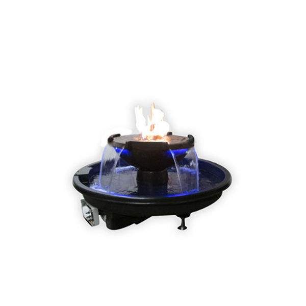 HPC Fire FOW52R-MONACO4BL-EI H2Onfire Series Fire and Water Insert, Black Bowl FOW52R-MONACO4BL-EI-Config