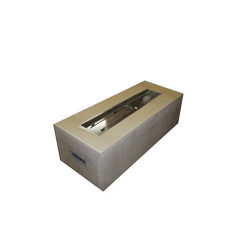 HPC Fire Rectangular 60 x 24 Inch Unfinished Fire Pit Enclosures for 36x14 Inch Burner Pans