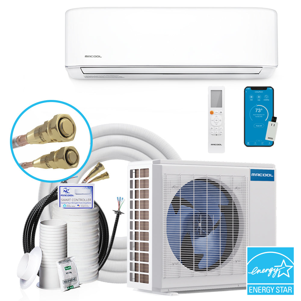 MRCOOL DIY 18K BTU, 22.7 SEER2 Ductless Mini Split Heat Pump Complete System | Energy Star | 4th Gen Series | DIY-18-HP-WM-230C25