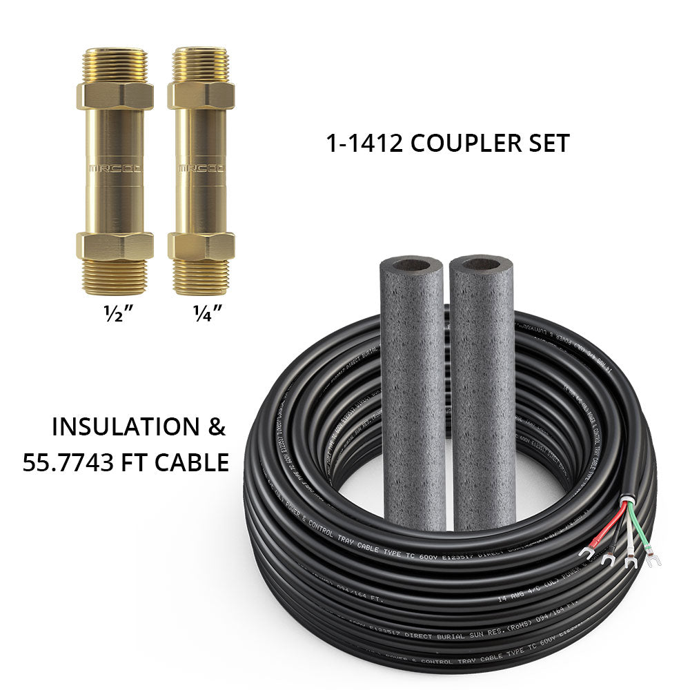 MRCOOL DIYCOUPLER-14 + DIYCOUPLER-12 w/ 50 ft of Communication Wire for 9K, 12K & 18K Line Set | DIYCOUPLER-1412K50