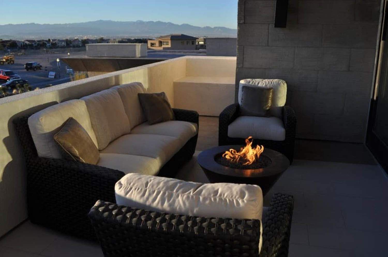 HPC Fire MESA32 Mesa Copper Gas Fire Pit Bowl