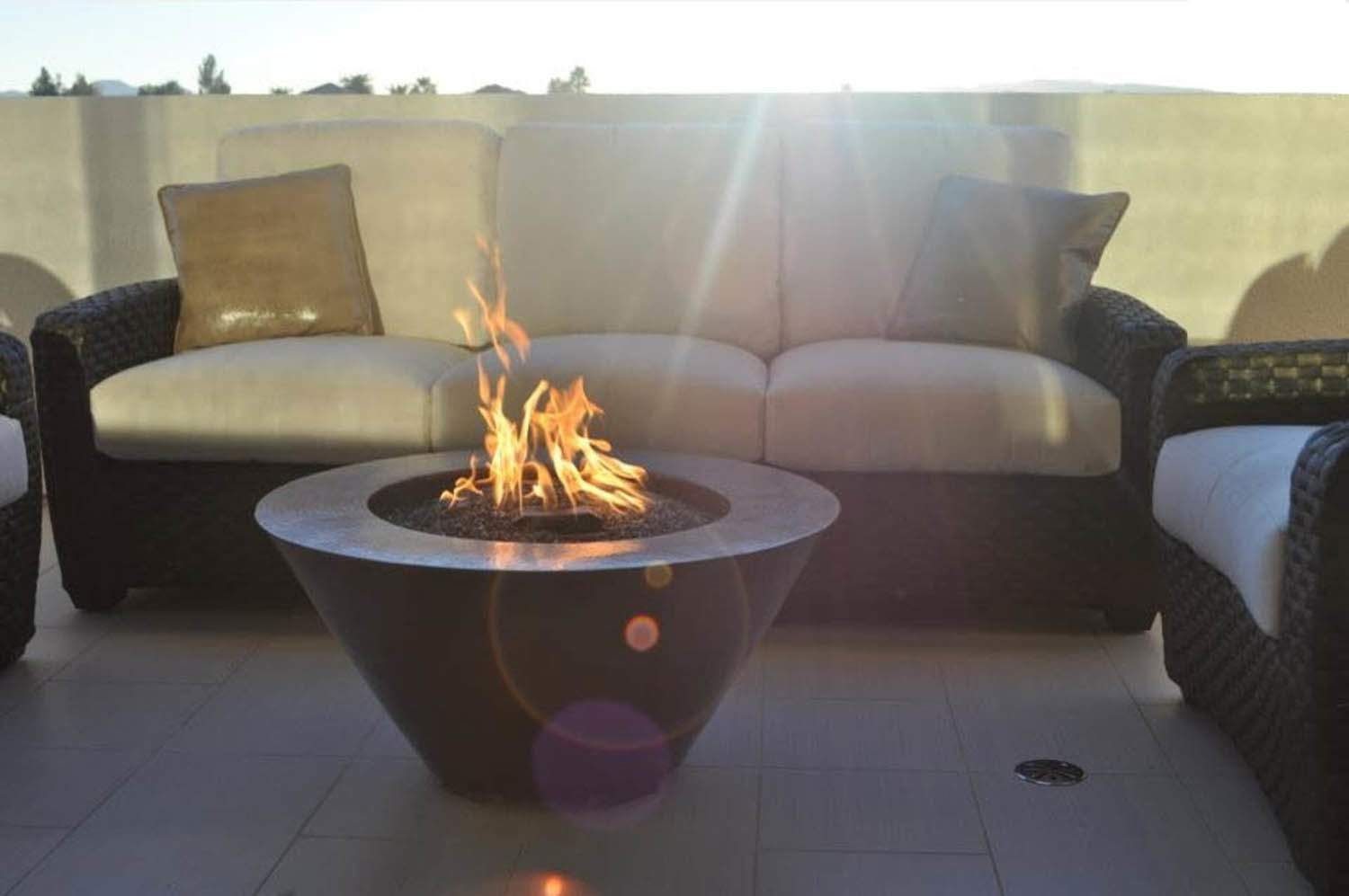 HPC Fire MESA32 Mesa Copper Gas Fire Pit Bowl