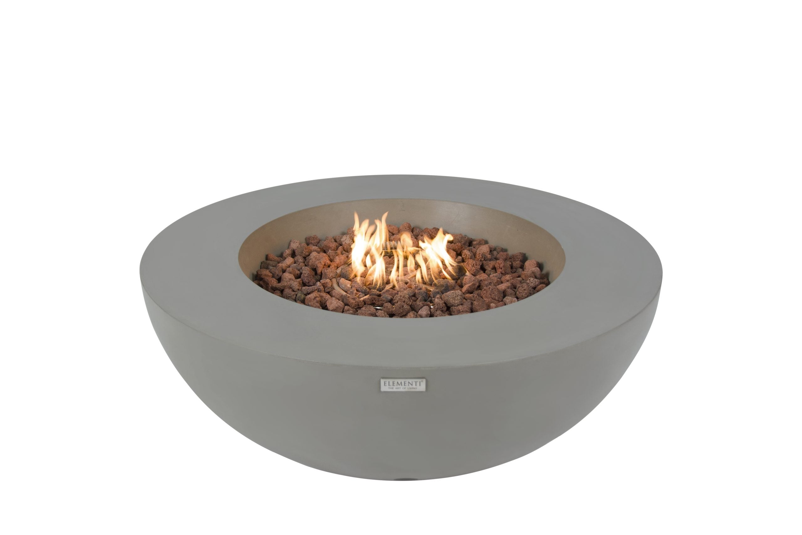 Elementi Lunar Bowl Fire Table Light Gray OFG101