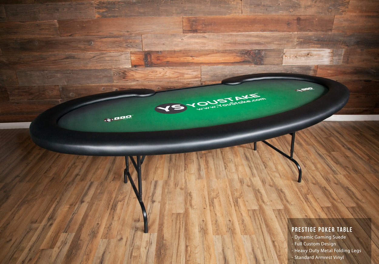 BBO Prestige 108" 11 Player Folding Leg Poker Table 2BBO-PRES